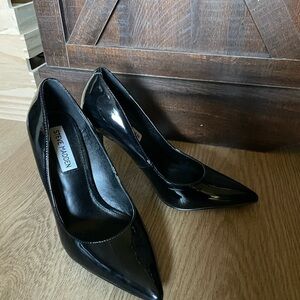 Steve Madden Glossy Black Heels
